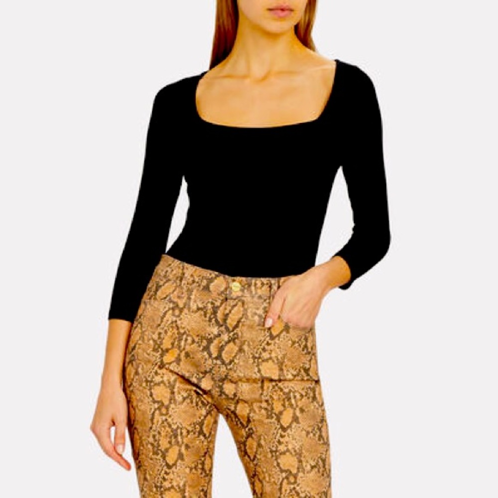 L’AGENCE Angel Black Bodysuit
